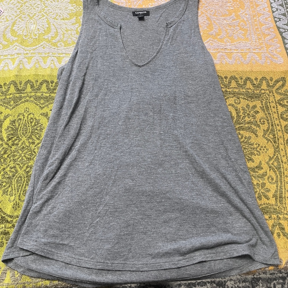 Express Heather Gray Tank Top
